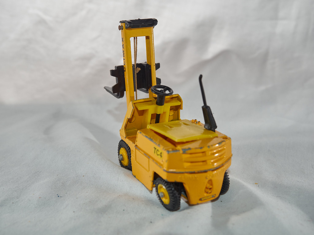 Jouet Ancien Chariot Élévateur Dinky Toys Conveyancer TC4 - Modèle Métal 1/43 - Thème BTP