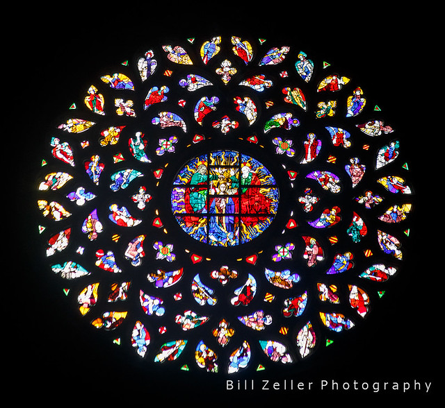 Rose Window, Esglesia/Basilica Santa Maria del Mar (14th C.), Barcelona