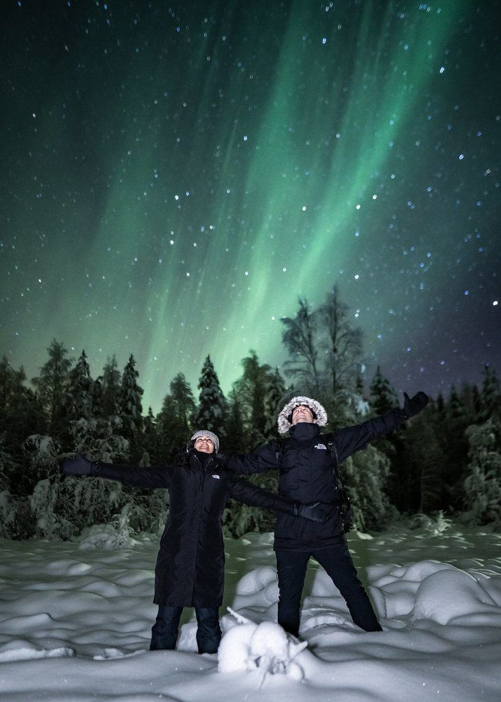 Cómo buscar auroras boreales en Finlandia