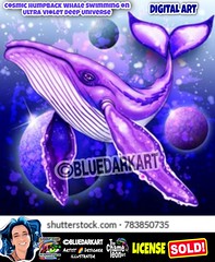 #Cosmic #Humpback #Whale :whale2: #digital #art :copyright:️ #BluedarkArt