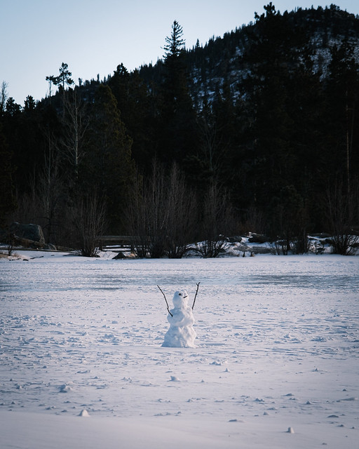 Snowman with Arms Up
