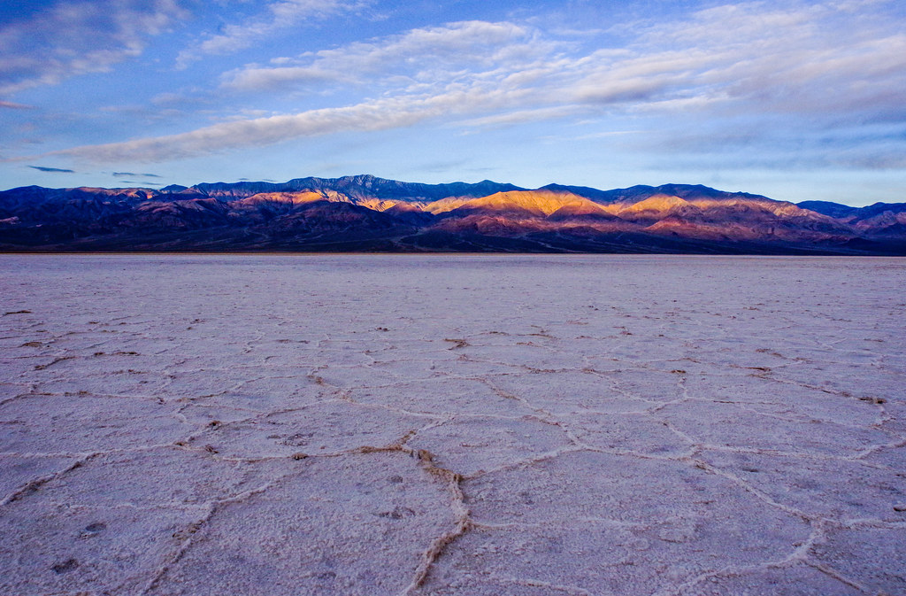 Early morning light at Badwater Basin - Death Valley