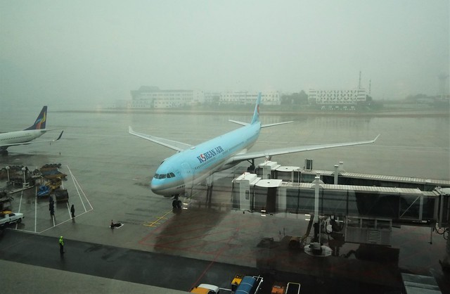 China Wuhan Jan 15 2020 Tianhe International Airport plane on tarmac - 