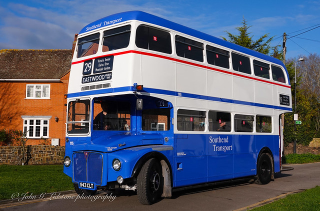 First run out for Ensignbus Vintage Fleet Southend Transport AEC Routemaster / Park Royal 116, 543 CLT ex-Southampton Citybus 411 & London RM1543