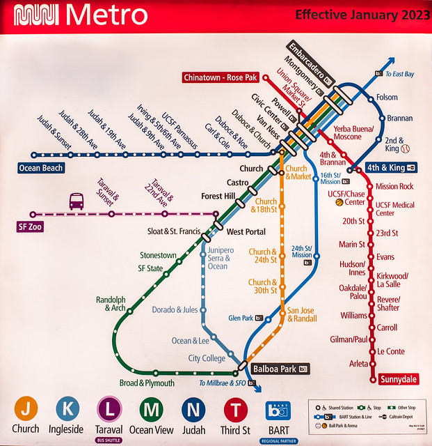 city wide muni metro map