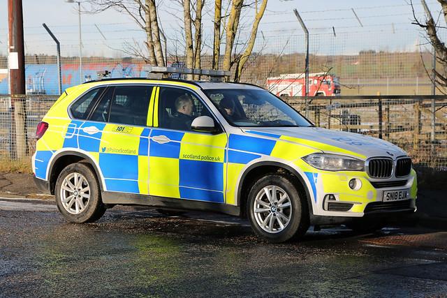 BMW X5  SN18 EJA, Police Scotland, Turnhouse.17.01.23