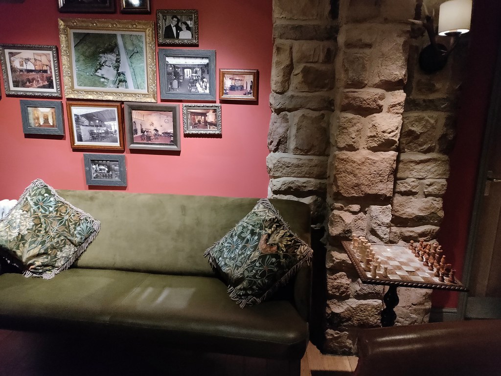 Cosy seating at the Peak Edge, near Chesterfield