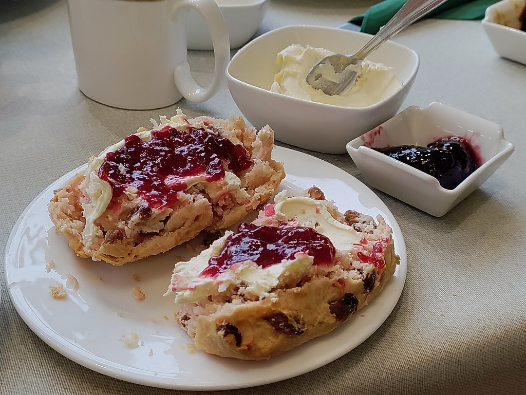 Delicious home baked scones at Northern Tea Merchants, Chesterfield