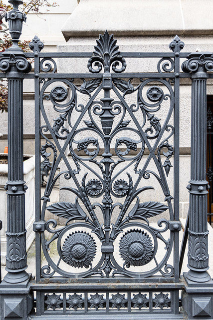 Gate, Williamsburgh Savings Bank Building, Williamsburg, Brooklyn, New York, New York, United States