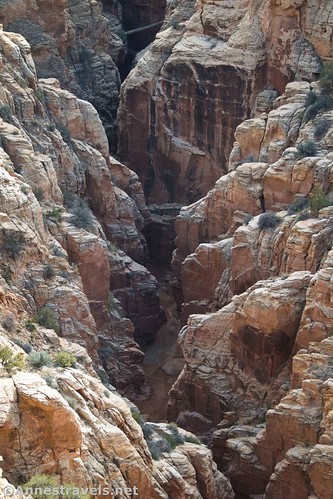 Views down on Upper Chute Canyon, San Rafael Swell, Utah