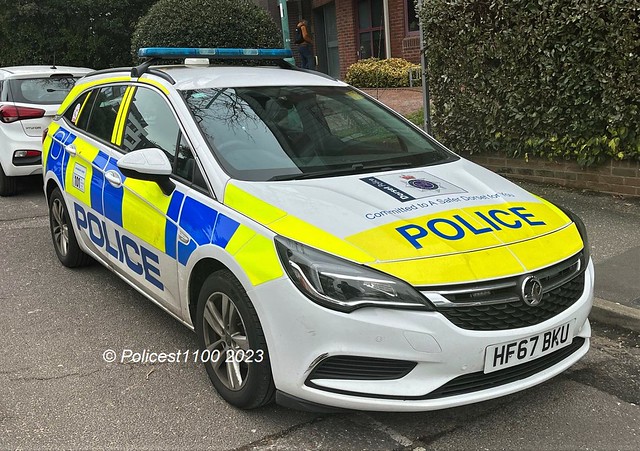 Dorset Police Vauxhall Astra HF67 BKU