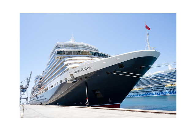 Cunard's RMS Queen Elizabeth. April 2022