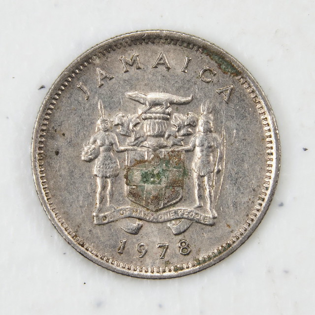 World Coins - Jamaica 1978 5 Cents Crocodile