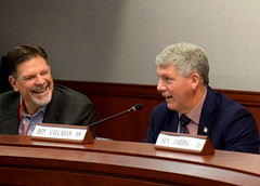 Representatives Tom O'Dea and Patrick Callahan at the Environment Committee meeting