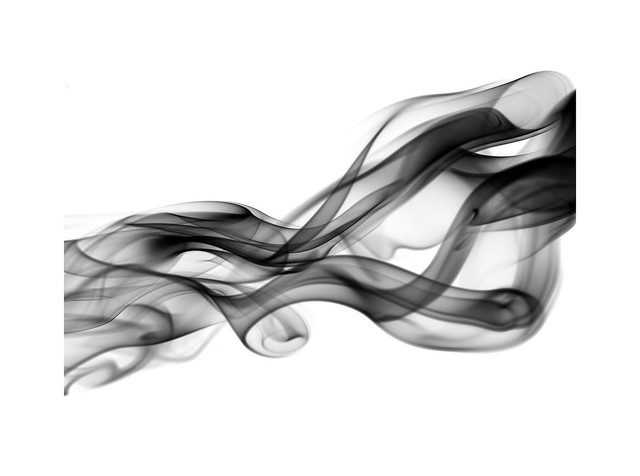 Swirling smoke patterns