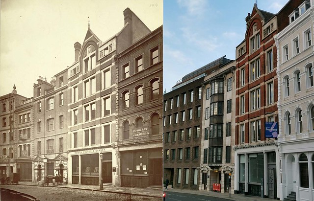 Snow Hill, London 1865 and Jan 2023