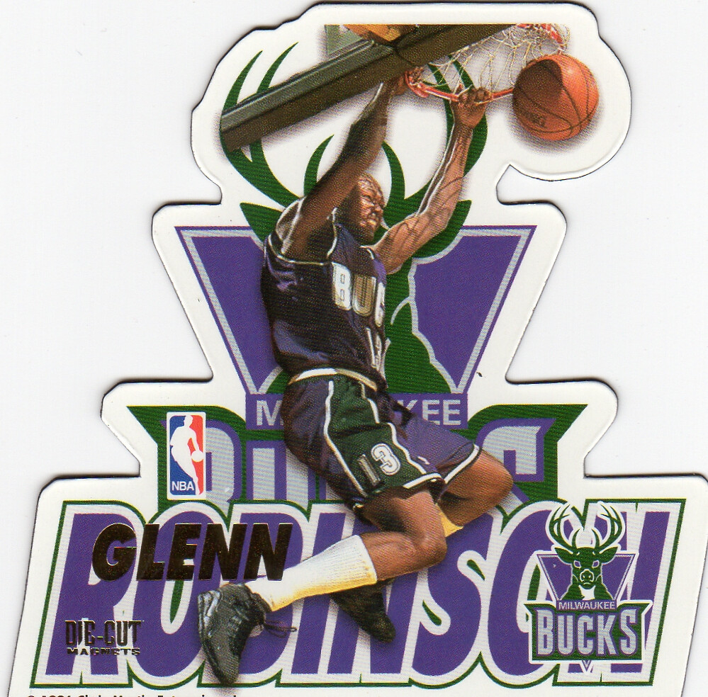 1996 Chris Martin NBA Die Cut Magnets - Robinson, Glenn