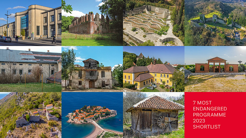 11 European heritage sites shortlisted for the 7 Most Endangered Programme 2023