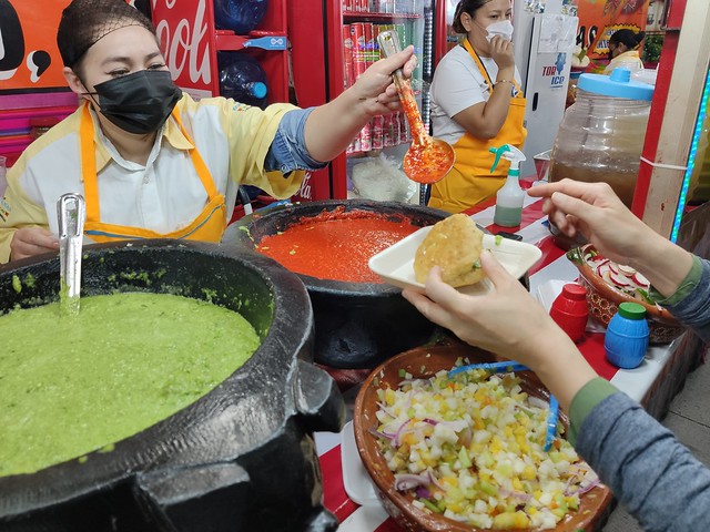 Gorditas (Corn) Michoacana - La Feria Estatal de León 2023 - Leon, Guanajuato, Mexico