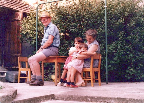 German grandparents and children