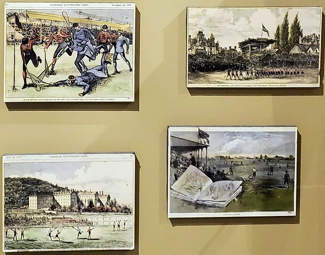 Lacrosse depictions from yesteryear