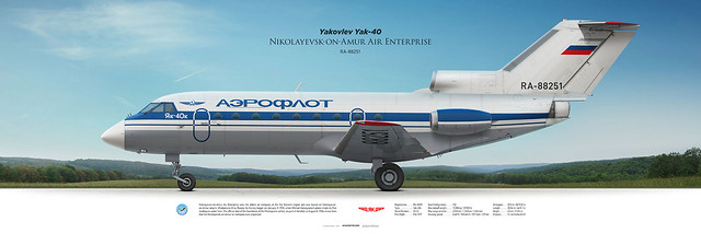 Yakovlev Yak-40 Nikolayevsk-on-Amur Air Squad