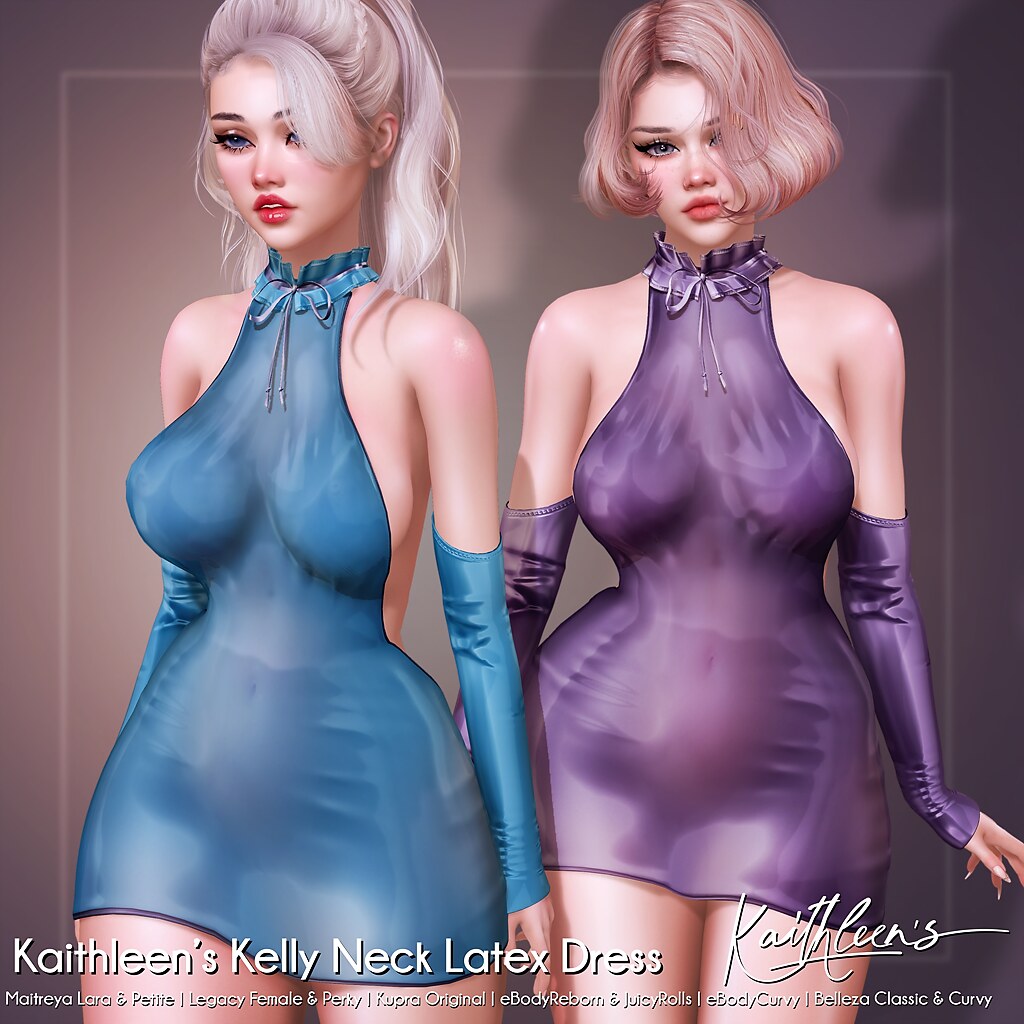 Kaithleen's Kelly Neckholder Latex Dress @ Ebody Reborn Event