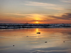 Sunset at Brighton Beach on a cool Summer Friday - S22 Wide