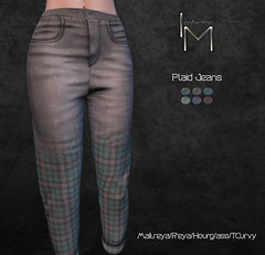 I.M. Collection Plaid Jeans