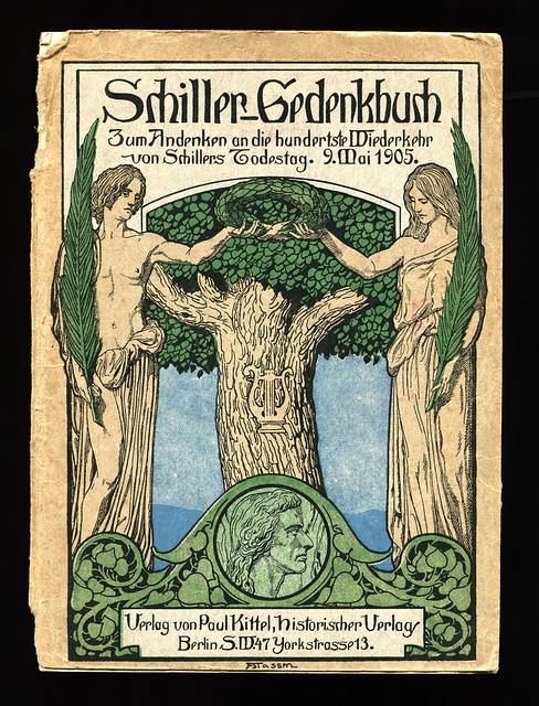 Titelbild eines Schiller-Gedenkbuches