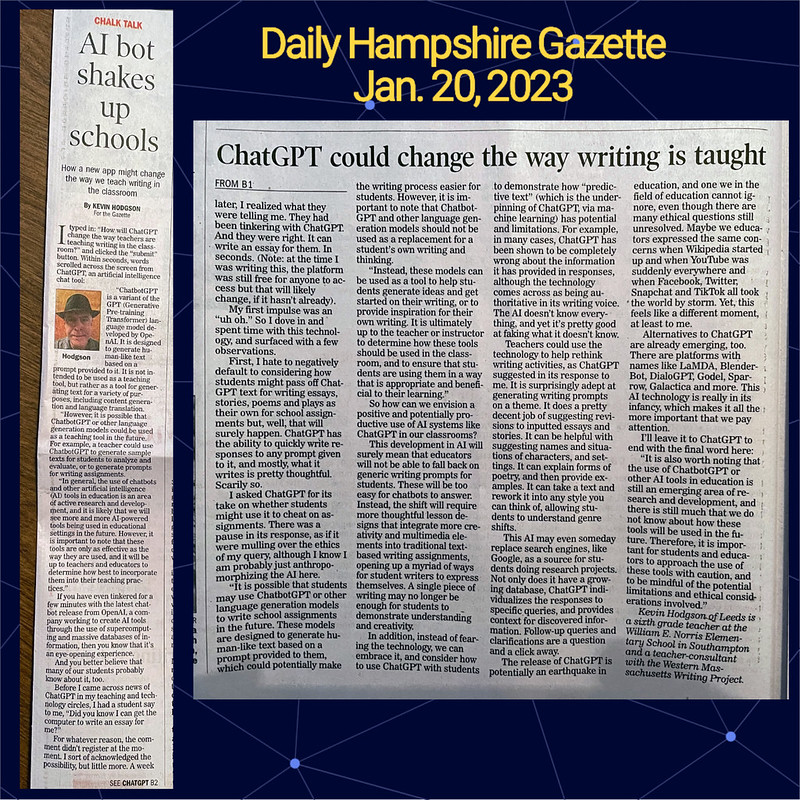 Chalk Talk ChatGPT Daily Hampshire Gazette
