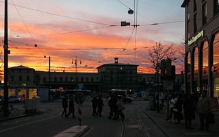 Sunset Over the Main Railway Station