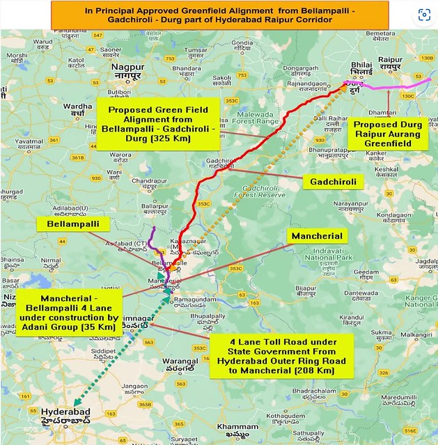 Hyderabad Raipur Expressway: Status, Route Map & News [2023]