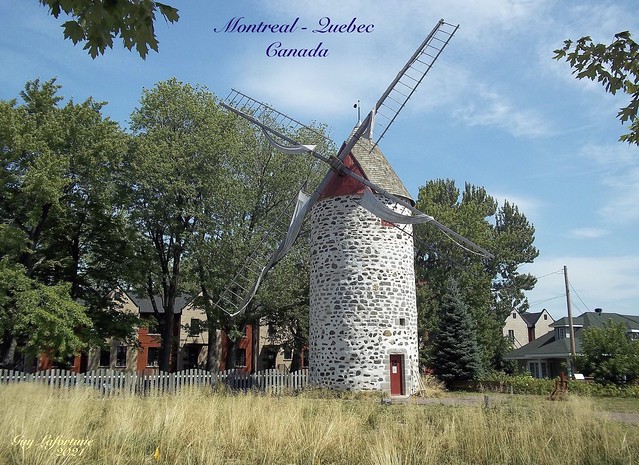 MARVELOUS WINDMILL in MONTREAL ( Pointe-aux-Trembles district ) - ( Quebec ) CANADA