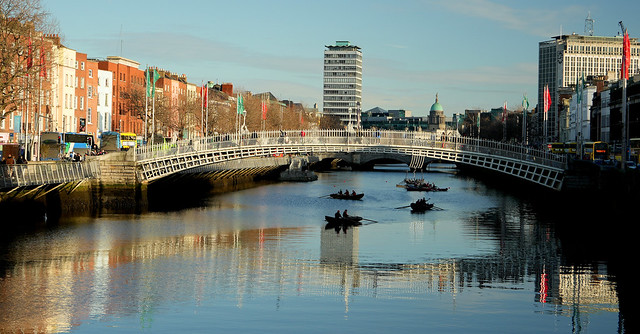 The Liffey River in Dublin