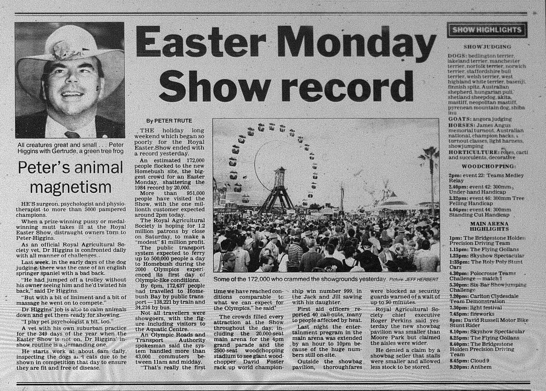 Easter Show April 14 1998 daily telegraph 19
