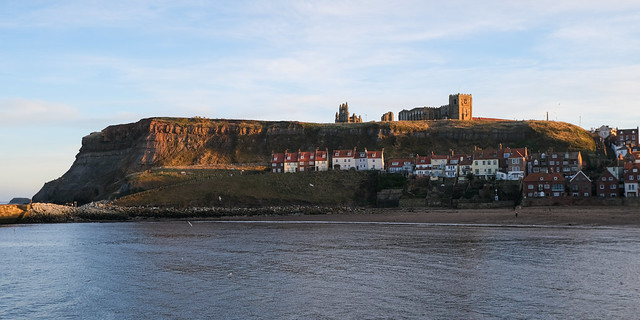Whitby Abbey and harbour