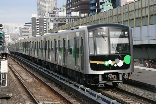 Osaka Metro 30000A series in Kujo.Sta, Osaka, Osaka, Japan /Jan 6, 2023