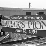 1991  018 EVANSTON - first stop in the Cowboy State was Evanston.