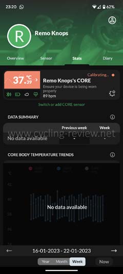 CORE Body Temp App for Google Android 225941