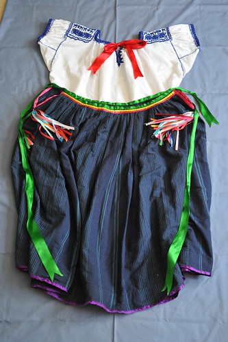 Nahua Blouse Skirt Traje Ajalpan Puebla Mexico Clothing