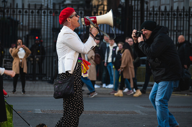 Sarah Jane Baker, Trans Rights Protest, London, UK