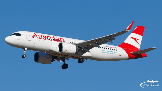 TLV - Austrian Airlines Airbus A320neo OE-LZN
