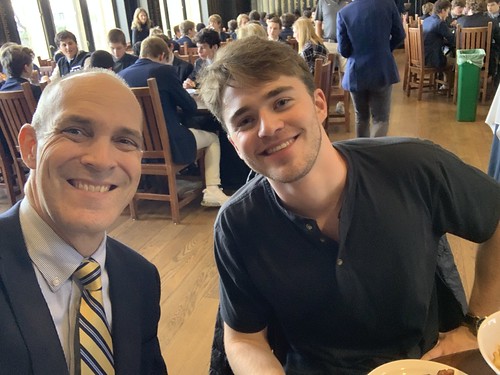 At lunch with Henry Mali ’22