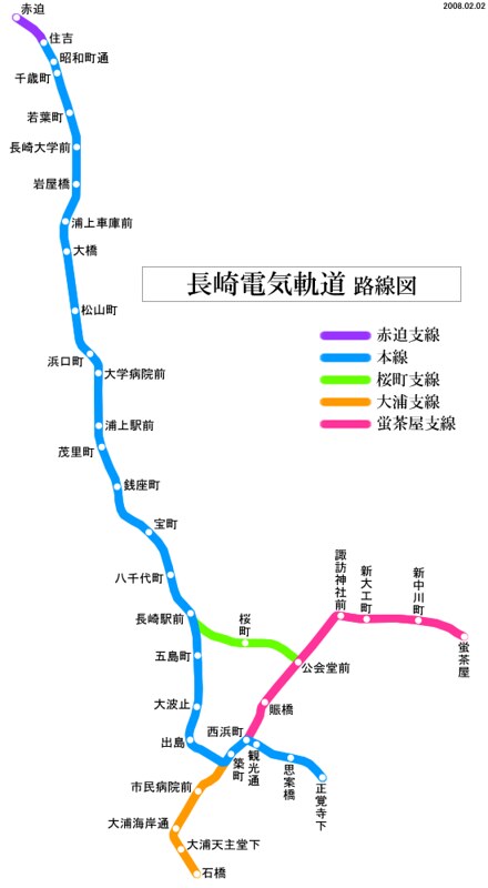 Nagasaki_electric_tramway_line_map_JA