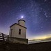 Cattle Point Light House, San Juan Island Night Sky Long Exposure