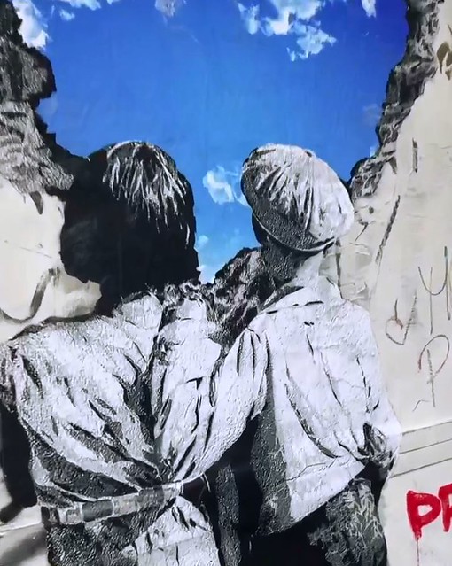 ROMA ARCHEOLOGICA & RESTAURO ARCHITETTURA 2023. Arte di strada moderna lungo la Via dei Fori Imperiali - "Somewhere in Rome"; Fonte: alessiob71 / Instagram (16-18/01/2023).