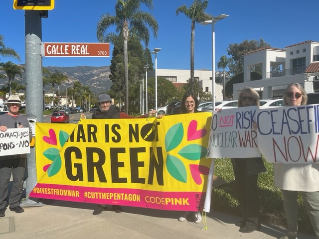 1/21: Ceasefire Street Vigil, Santa Barbara, CA