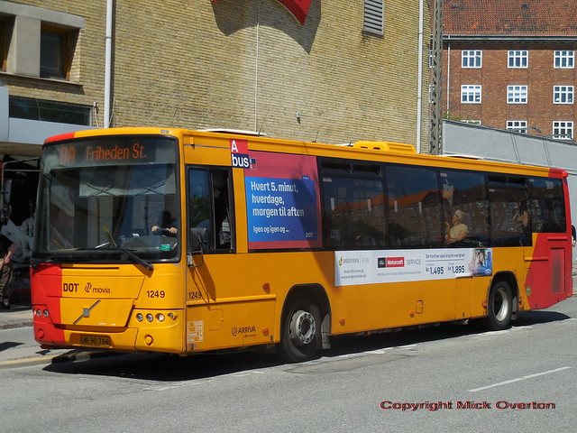 Shortlived route 8A operated by 2006 Volvo B7RLE Arriva 1249 before it was retained for an extra year by Arriva Ryvang after its batch was out of contract