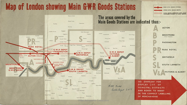 GWR : Goods Stations serving London : advertising folder : Great Western Railway ; Paddington station ; London : nd [c1947]